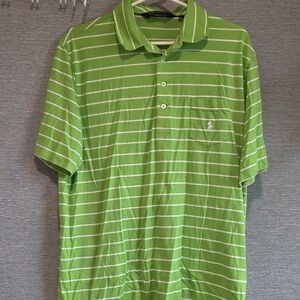 Polo by Ralph Lauren Lime Green Striped Polo Shirt